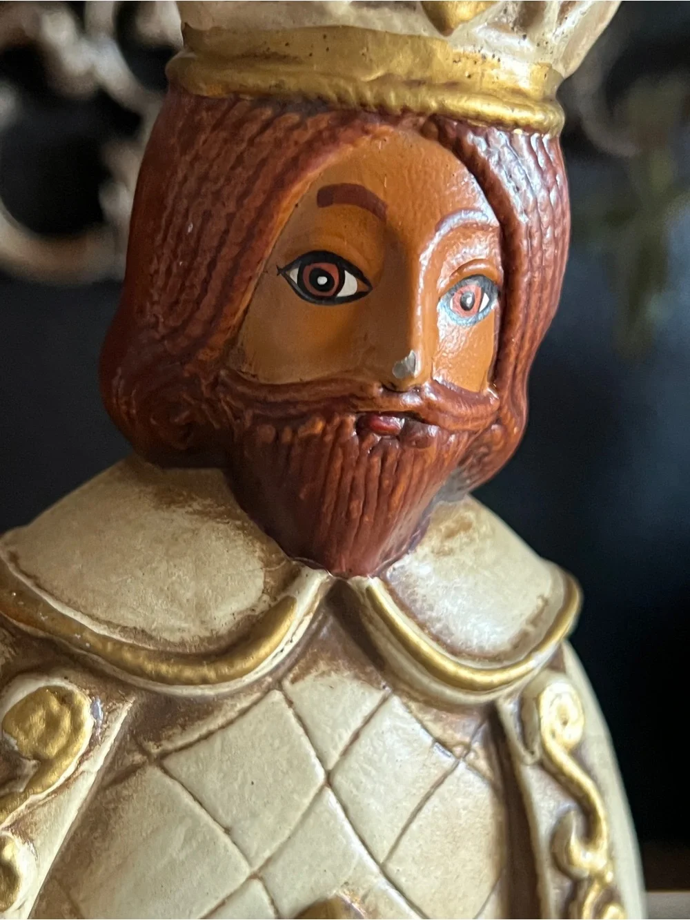 Vintage wise man taper candleholder